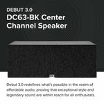 Elac DC63-BK DEBUT 3.0 - 6.5" Center Speaker - Black