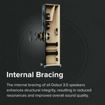 Elac DF63-BK DEBUT 3.0 - 6.5" Floor Speaker - Black