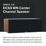 Elac DC63-WN DEBUT 3.0 - 6.5" Center Speaker - Walnut