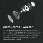 Elac DB52-BK 5.25" Bookshelf Speakers - Black