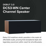 Elac DC53-WN DEBUT 3.0 -5.25" Center Speaker - Walnut