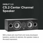 Elac DC52-BK 5.25" Center Speaker - Black
