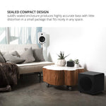 Kanto SUB8V Sealed Powered Subwoofer | 300W Peak Power | 8" Woofer | Matte Black