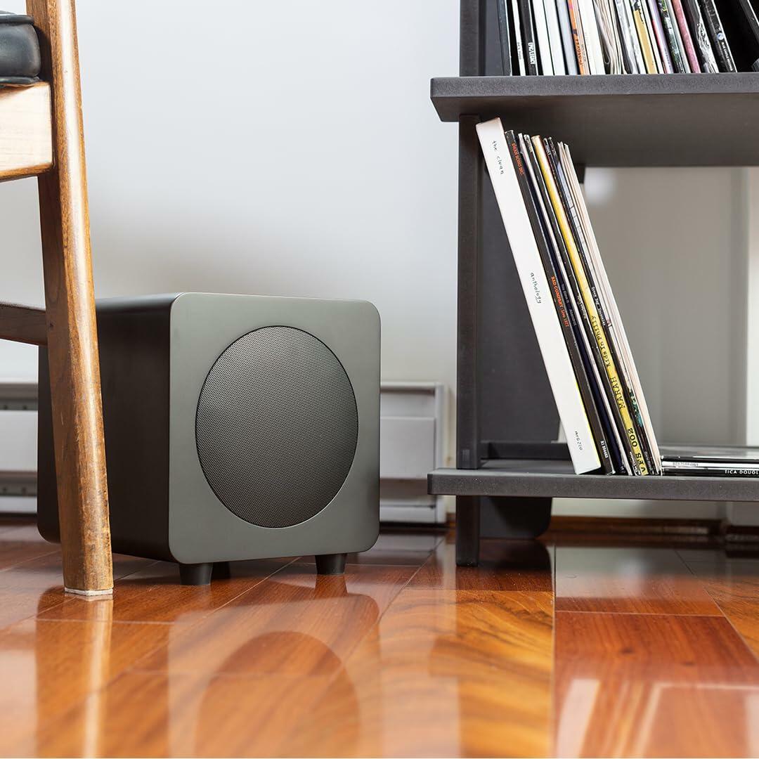 Kanto SUB8V Sealed Powered Subwoofer | 300W Peak Power | 8