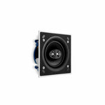 KEF Ci160CSds 6.5 inch square dual voice coil in-ceiling architectural speaker viewed from front