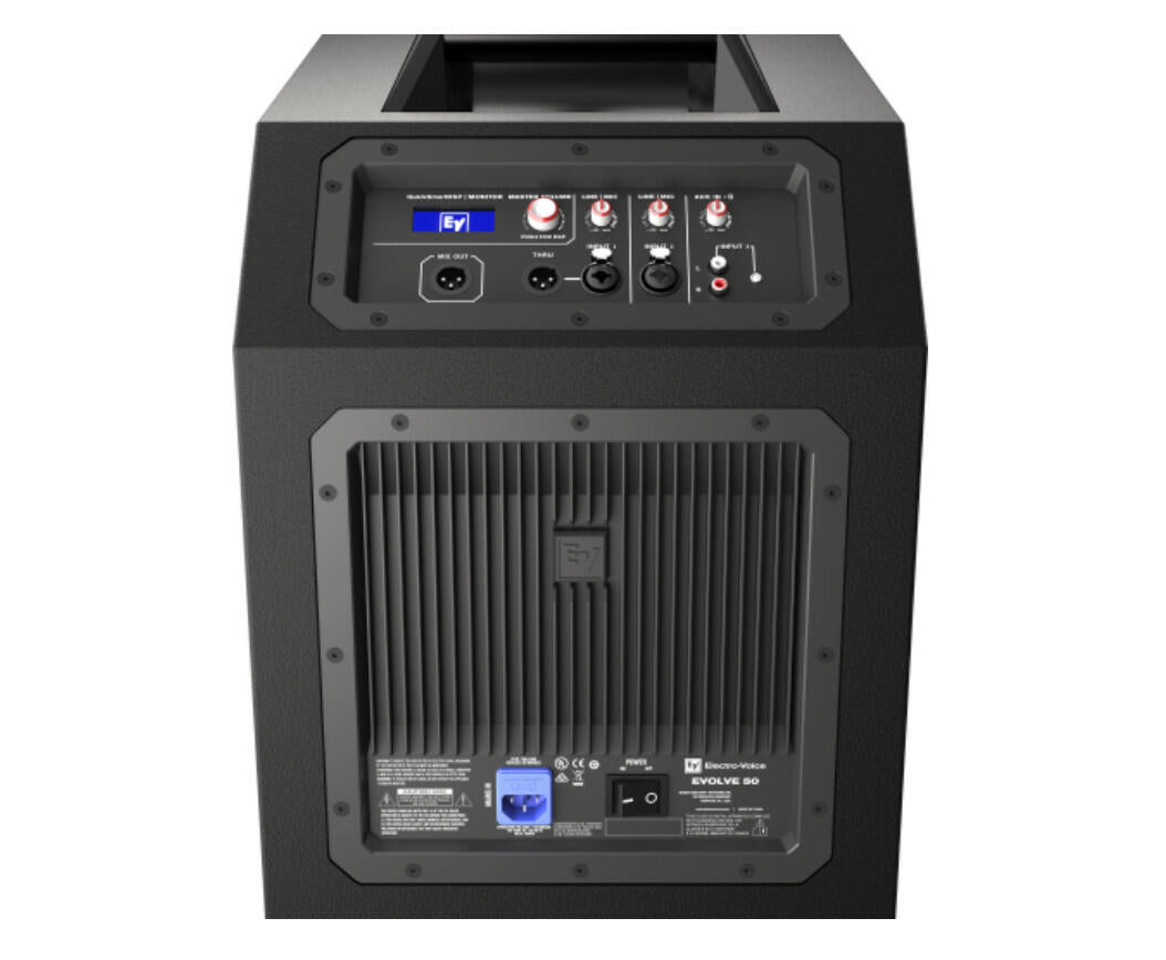 Electro-Voice EVOLVE50M-SB-US Portable 1000W Bluetooth-Enabled Subwoofer (Black)