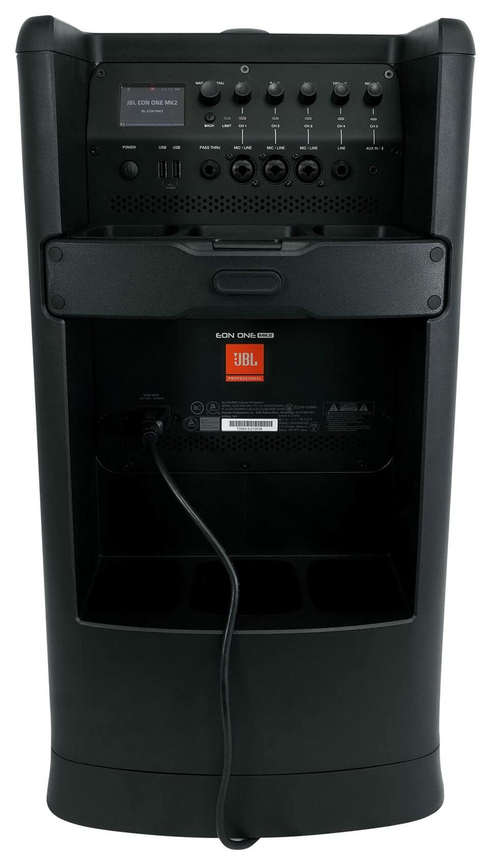 JBL Professional EON ONE Mk2 Active Battery-Powered Column Line Array Speaker System, 1500W Peak Power, 10
