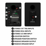 Lifestyle shot of Mackie CR5BT used for desktop gaming and music listening