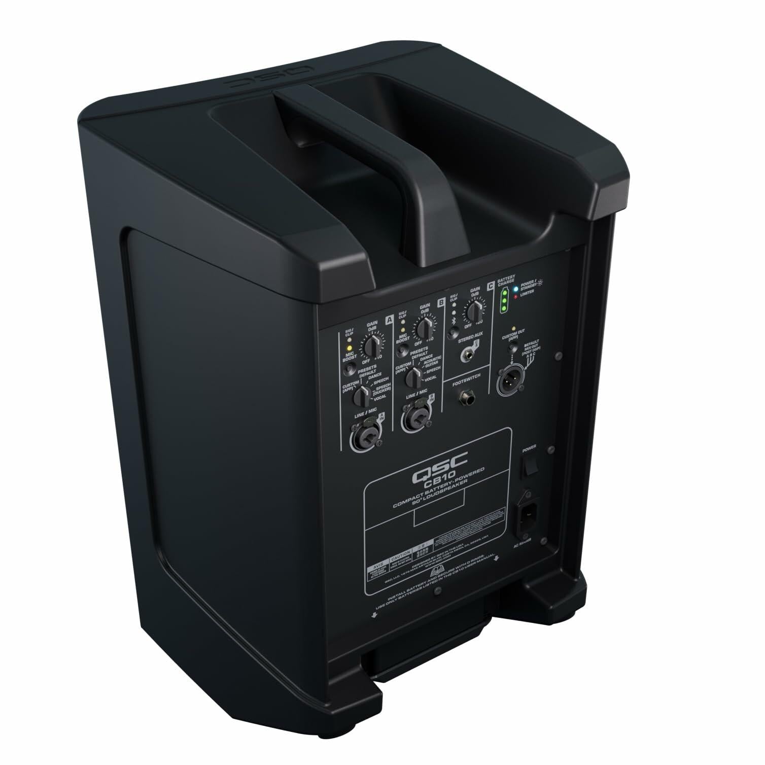 QSC CB10 Compact 2-Way Battery Powered Loudspeaker