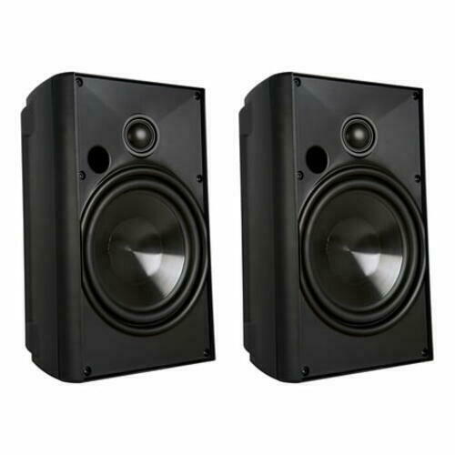 Proficient AW525BLK Outdoor Speaker Pair, Black