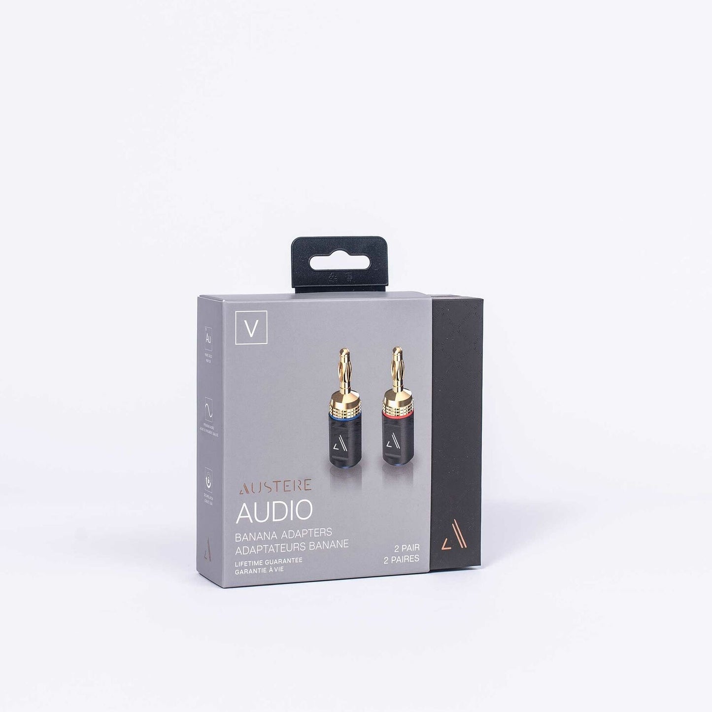 Austere V Series Banana Adapters 2-Pair High-Performance Adapters W/ SecureLatch