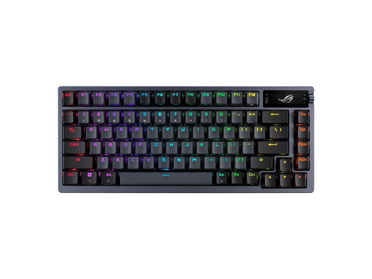 ASUS ROG Azoth 75 Wireless DIY Custom Gaming Keyboard-Black