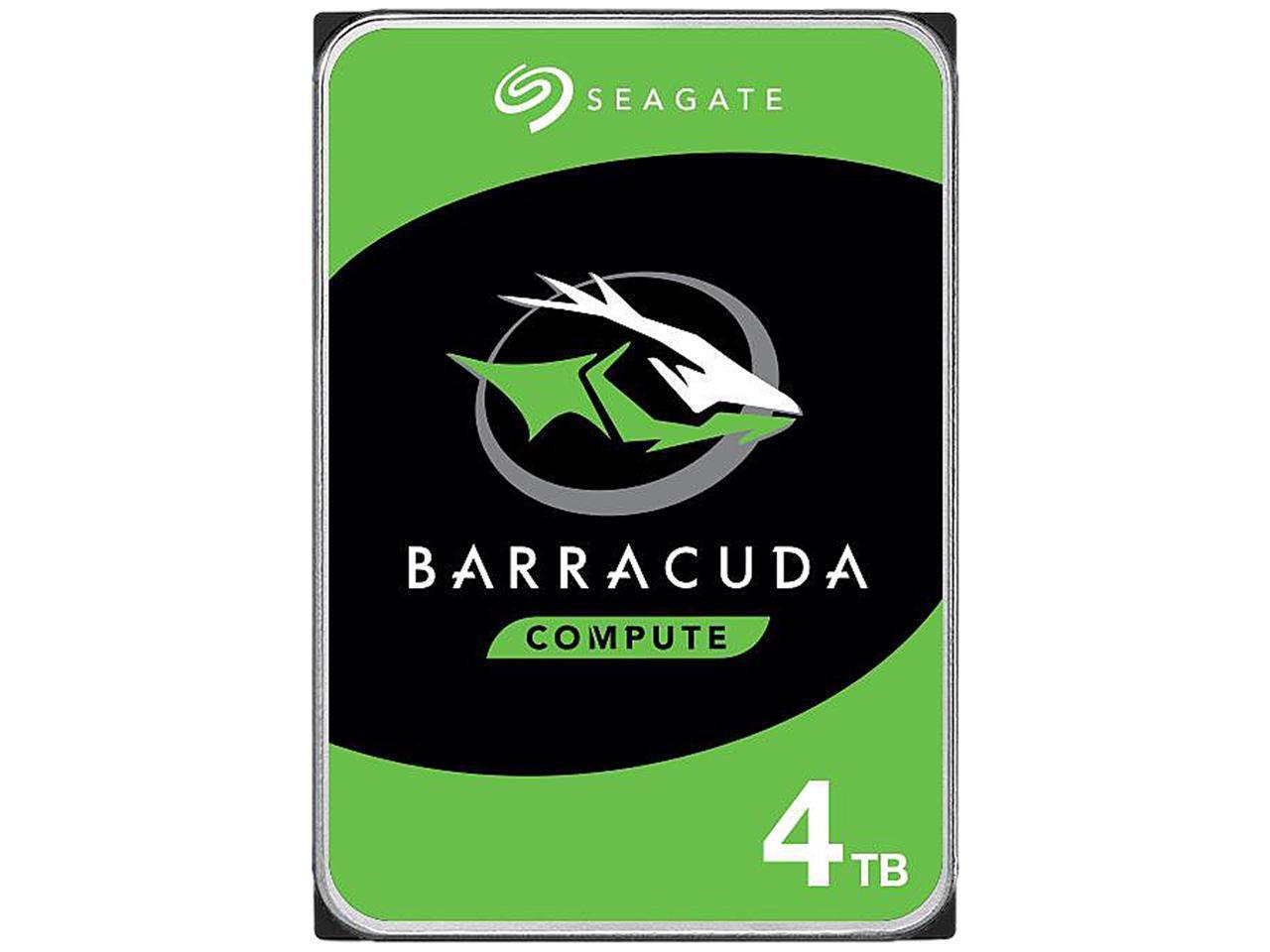 Seagate BarraCuda ST4000DM004 4TB 5400 RPM 256MB Cache SATA 6.0Gb/s 3.5" HDD