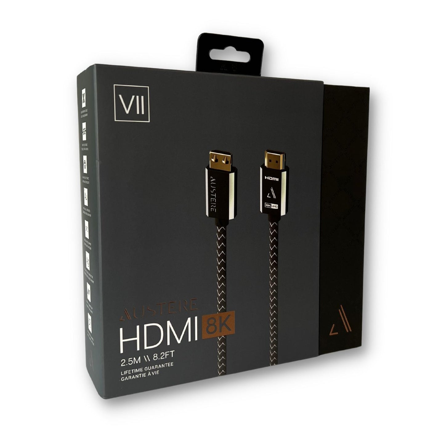 Austere VII Series 8K HDMI Cable 2.5m Ultra High Speed HDMI, 48Gbps for 8K60